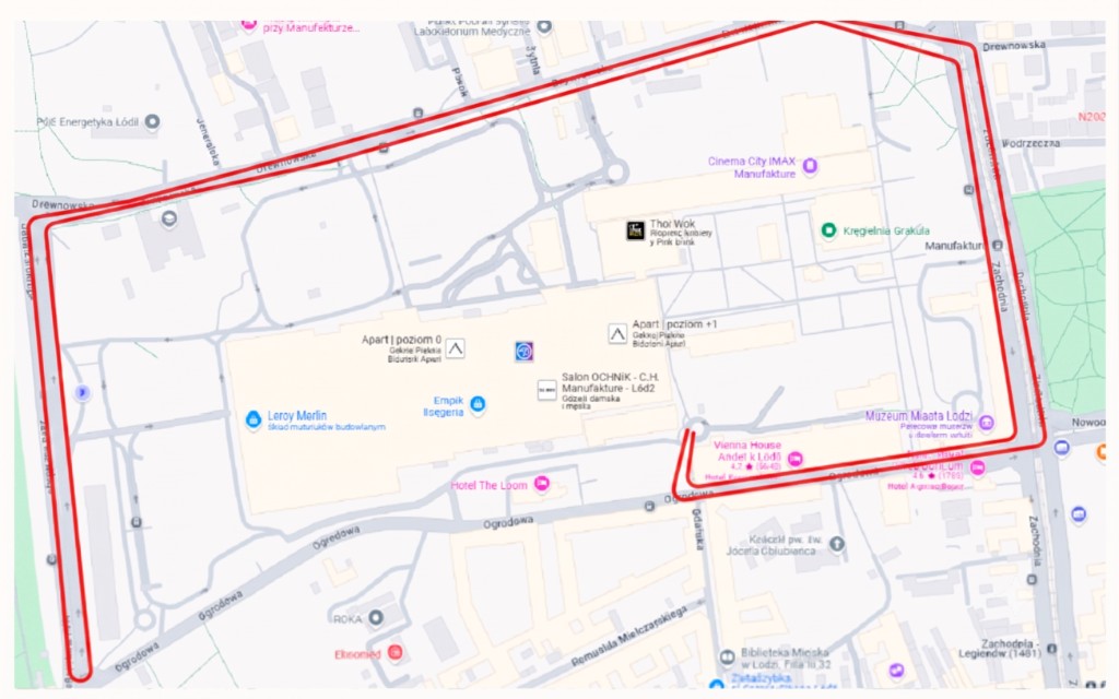 Mapa trasy: Trasa 5 km