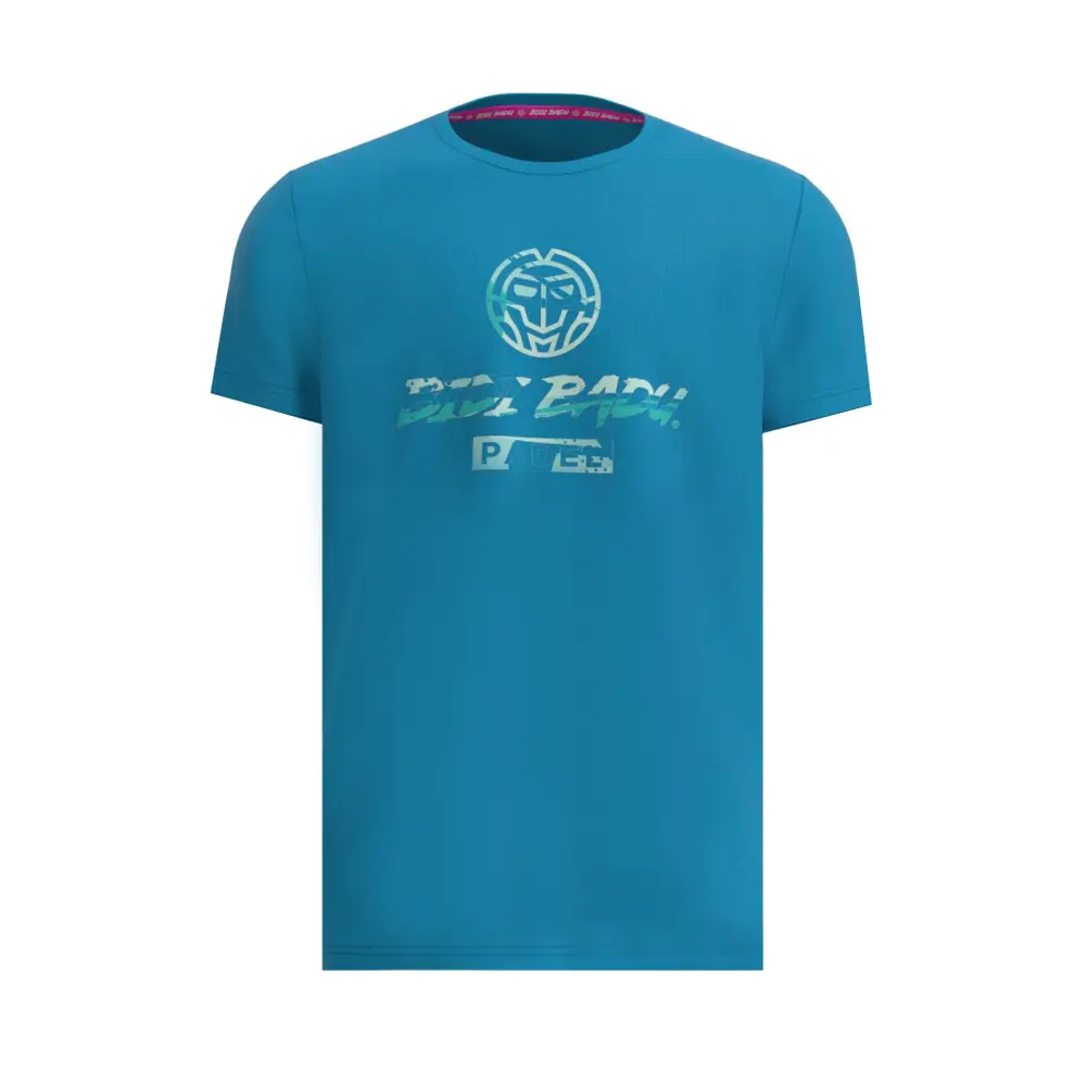 Bidi badu koszulka sportowa tenisowa męska Good Vibes - petrol S - produkt Fundacji Fun and Drive Dzieciom