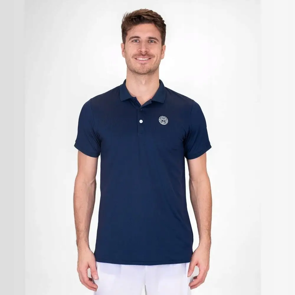 Bidi badu koszulka tenisowa męska Crew Polo - granatowa S - produkt Fundacji Fun and Drive Dzieciom