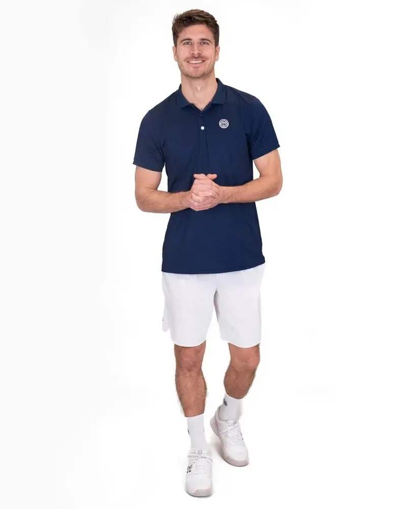 Bidi badu koszulka tenisowa męska Crew Polo - granatowa S - zdjęcie 5