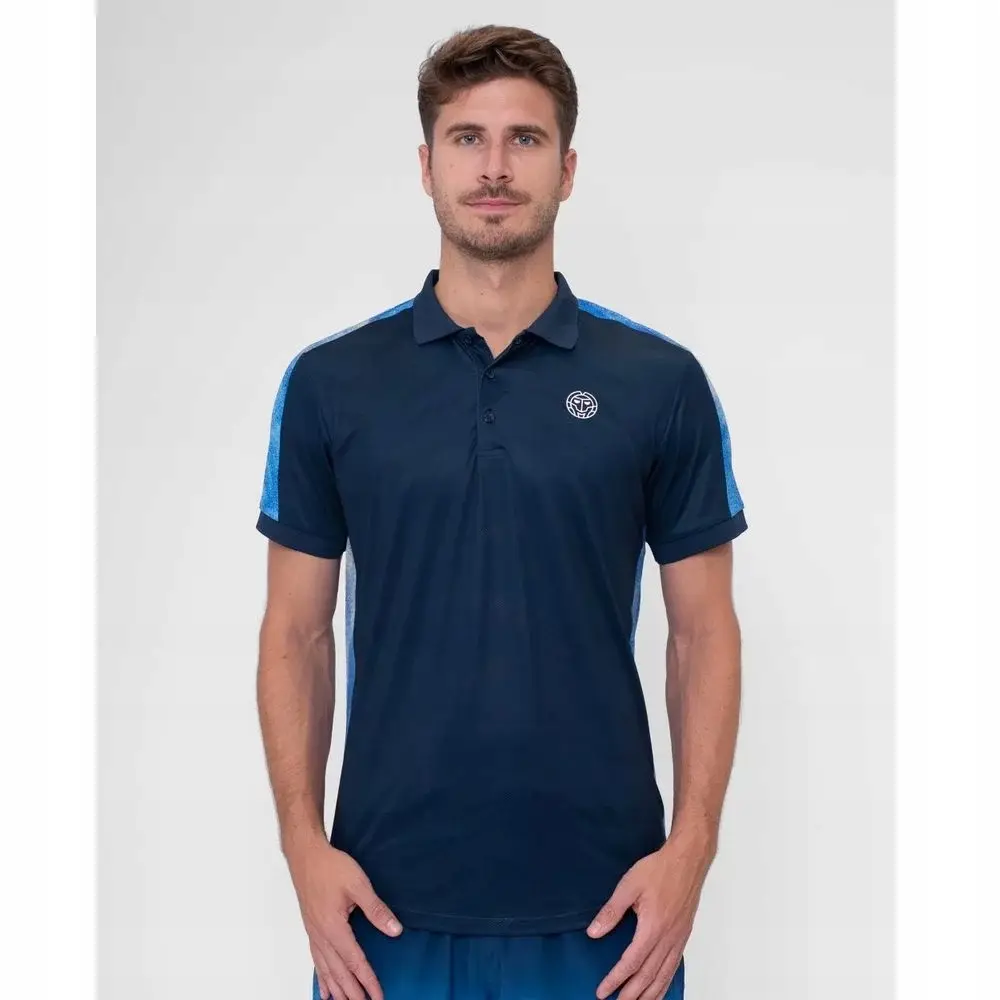 Bidi badu koszulka sportowa tenisowa męska Polo Beach Spirit - granatowa - produkt Fundacji Fun and Drive Dzieciom