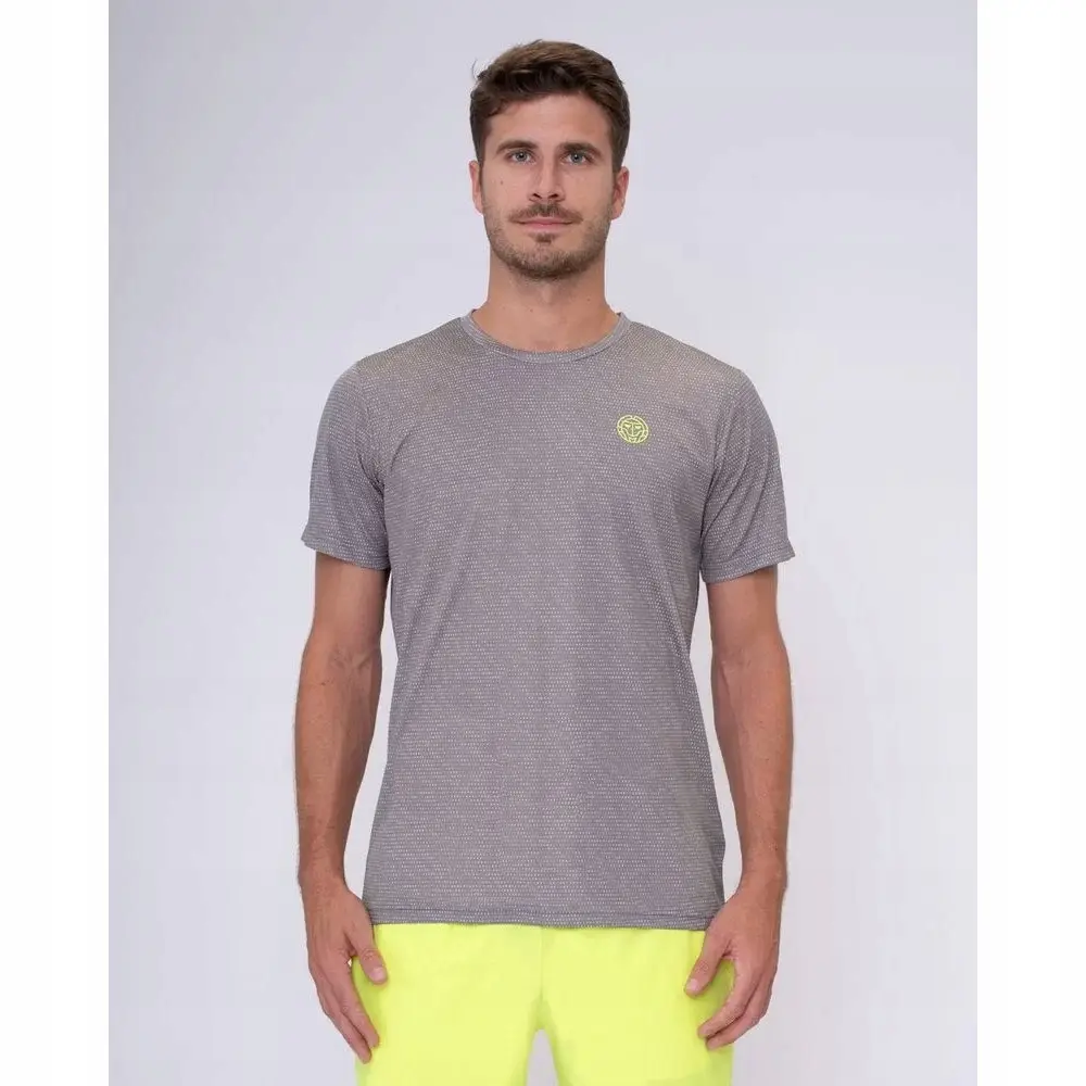 Bidi badu koszulka sportowa tenisowa męska Beach Spirit - szara L - produkt Fundacji Fun and Drive Dzieciom
