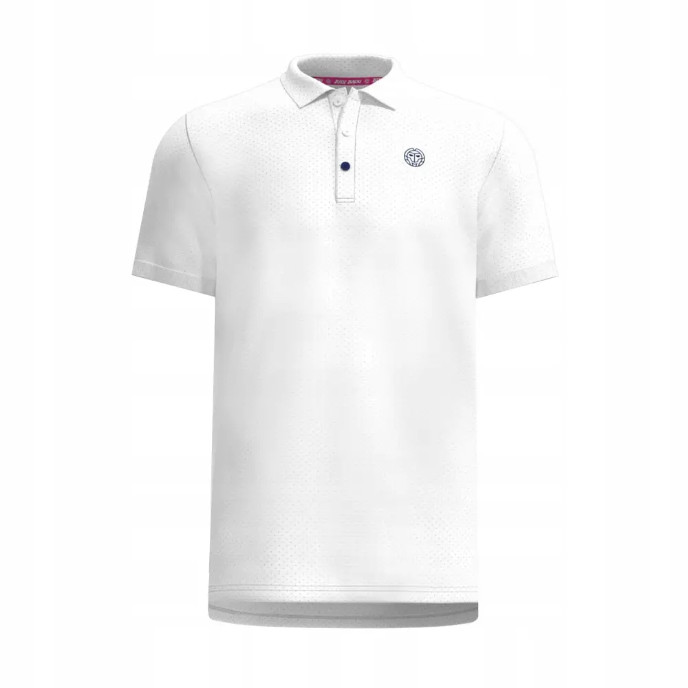 Bidi badu koszulka tenisowa sportowa męska Crew Polo - biała - zdjęcie 3