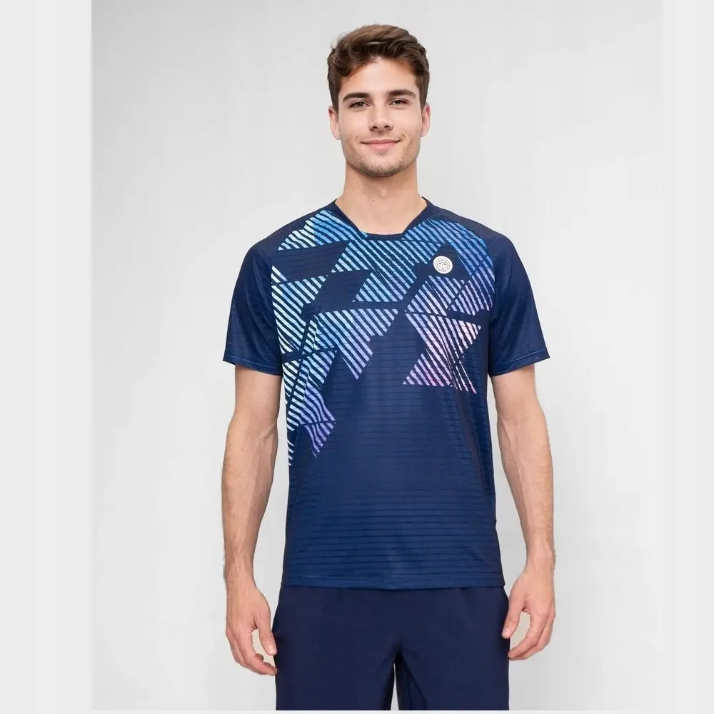 Bidi badu koszulka sportowa tenisowa męska Decoration - granatowa XL - produkt Fundacji Fun and Drive Dzieciom
