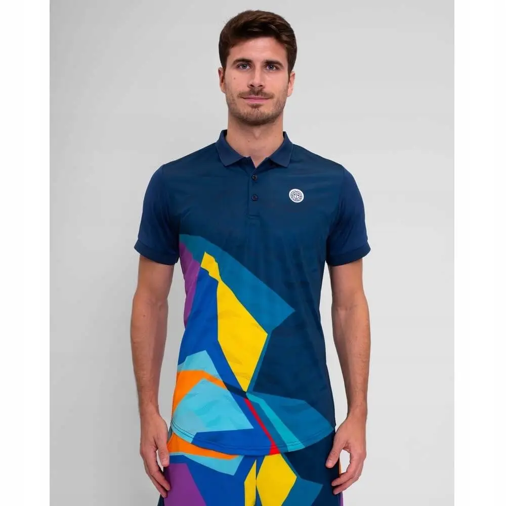 Bidi badu koszulka tenisowa sportowa męska Polo Twiggy - granatowa XXL - produkt Fundacji Fun and Drive Dzieciom