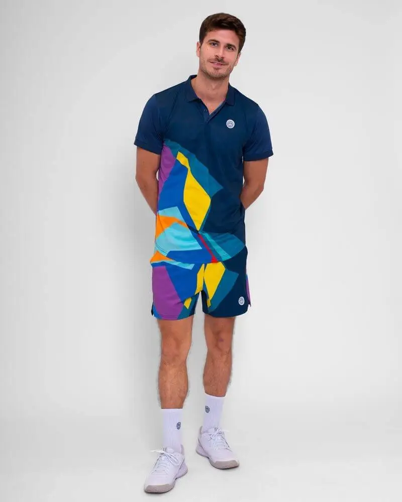 Bidi badu koszulka tenisowa sportowa męska Polo Twiggy - granatowa XXL - zdjęcie 3