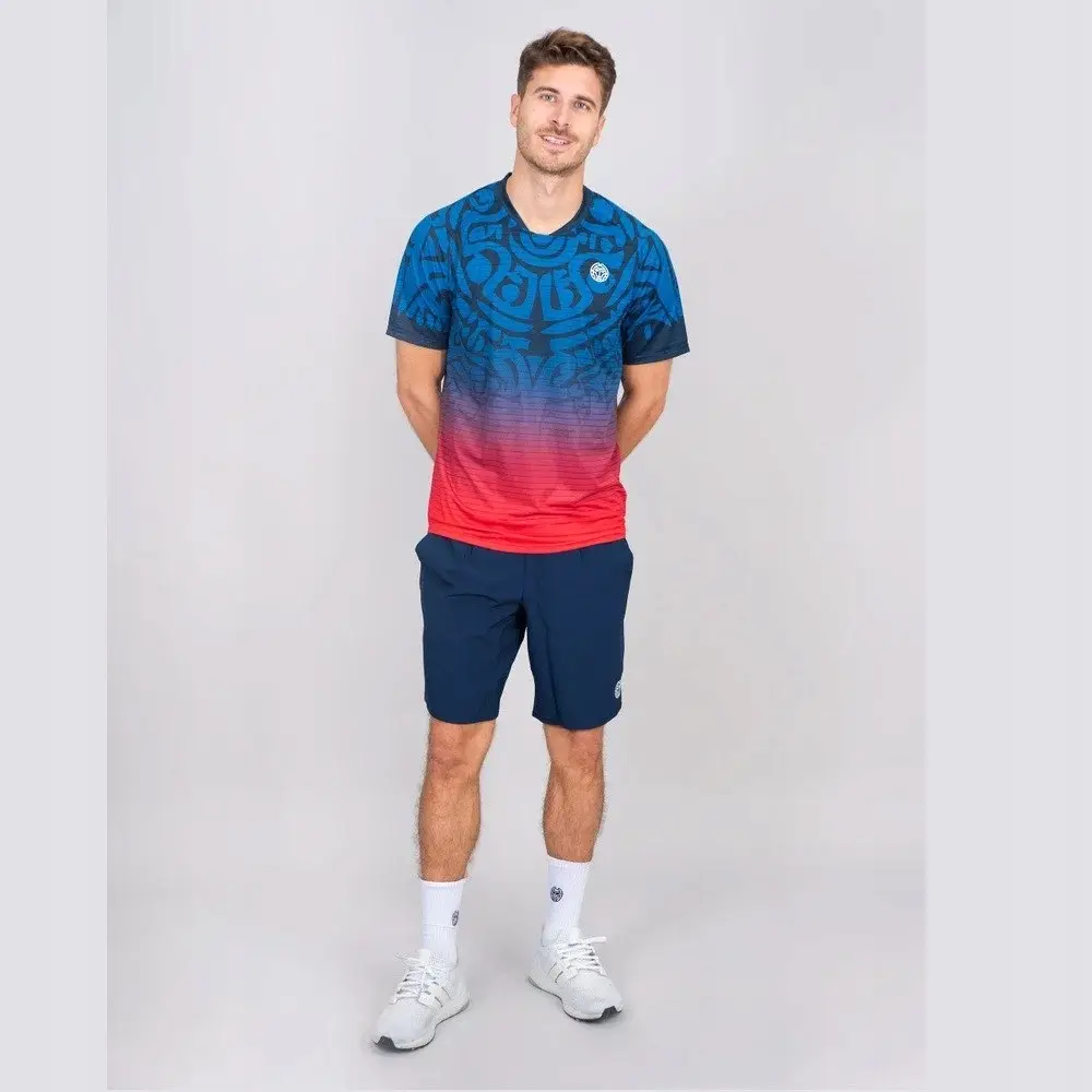 Bidi badu koszulka sportowa tenisowa męska Colortwist - granatowa XXL - zdjęcie 5