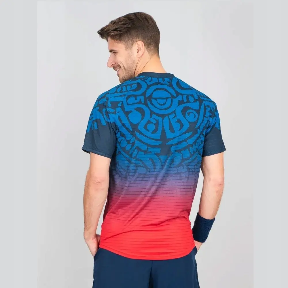 Bidi badu koszulka sportowa tenisowa męska Colortwist - granatowa XXL - zdjęcie 2