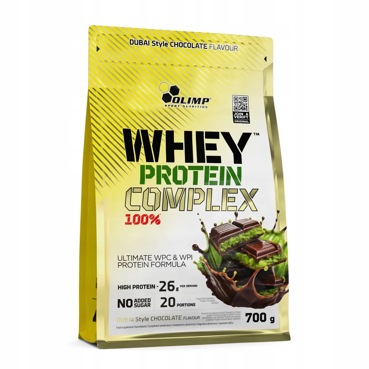 BIAŁKO WHEY wpc Olimp 100 % protein complex 700 g - smak dubajska czekolada - zdjęcie 2