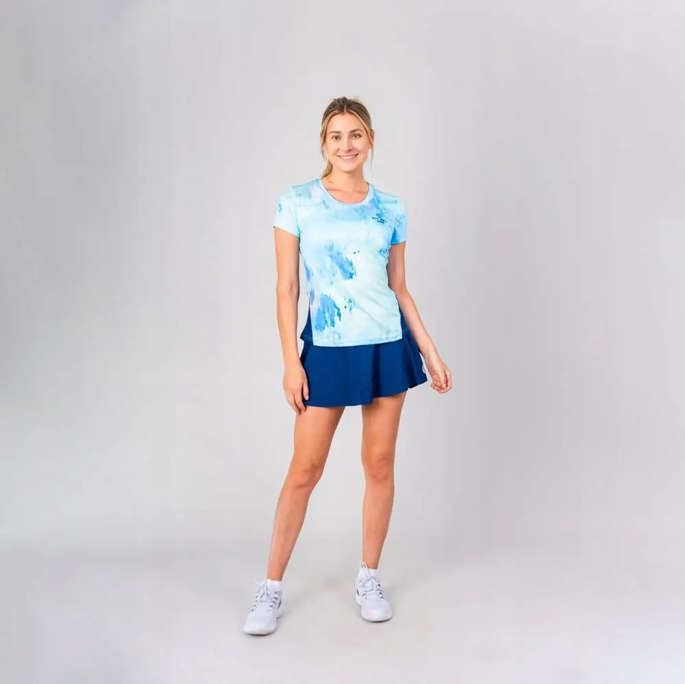 Bidi Badu koszulka sportowa tenisowa damska Eve - niebieska S - produkt Fundacji Fun and Drive Dzieciom