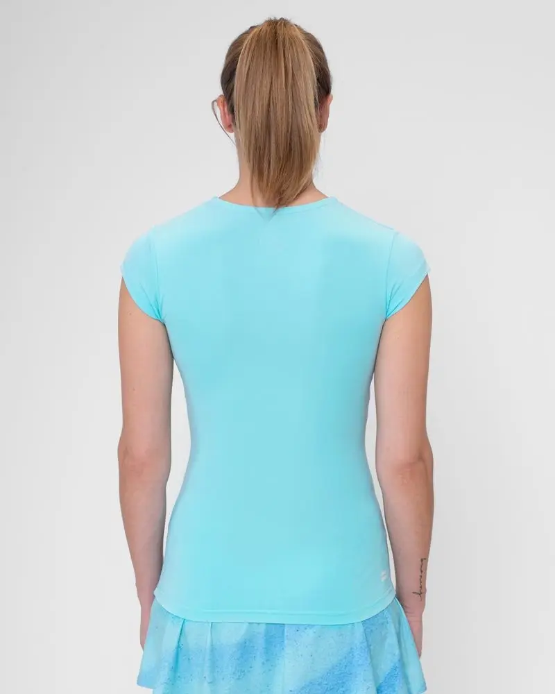 Bidi Badu koszulka sportowa tenisowa Bella 2.0 Beach Spirit - aqua L - zdjęcie 2