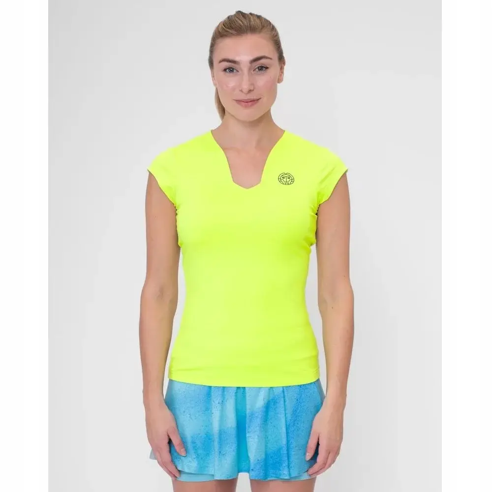 Bidi Badu koszulka sportowa tenisowa Bella 2.0 Beach Spirit- neon yellow XL - produkt Fundacji Fun and Drive Dzieciom