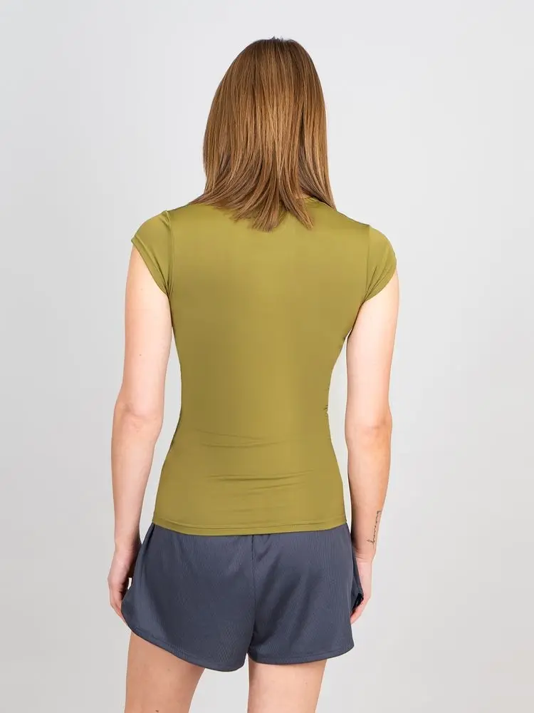Bidi Badu Pure Wild koszulka damska Bella 2.0 - olive S - zdjęcie 2