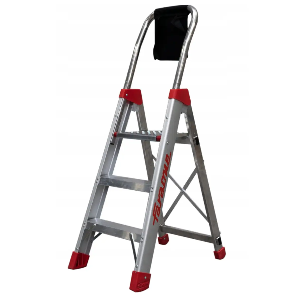 Drabina aluminiowa składana domowa Faraone 2,66 m 1 x 3 do 150 kg LADY3 - produkt Fundacji Fun and Drive Dzieciom
