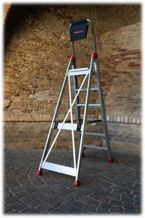 Drabina aluminiowa składana domowa Faraone 2,88 m 1 x 4 do 150 kg LADY4 - zdjęcie 7