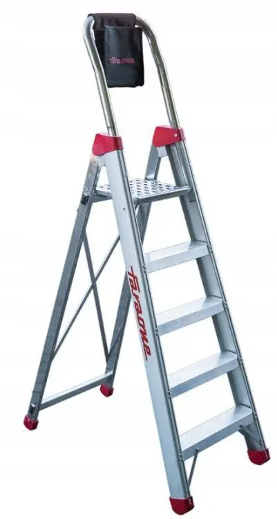 Drabina aluminiowa składana domowa Faraone 3,10 m 1 x 5 do 150 kg LADY5 - zdjęcie 2