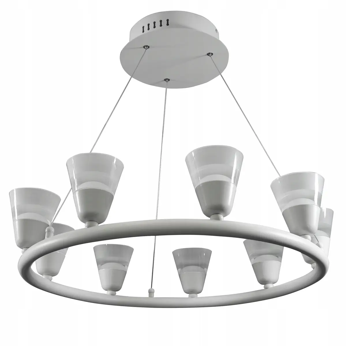Lampa Wisząca Sufitowa LED Żyrandol Oprawa Natynkowa LED 30W biała - zdjęcie 7