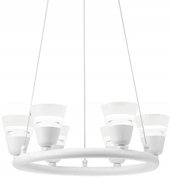 Lampa Wisząca Sufitowa LED Żyrandol Oprawa Natynkow LED 30W biała żyrandol - zdjęcie 2