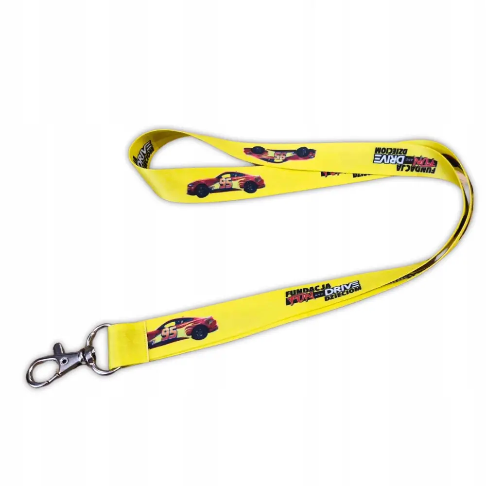 Fun and Drive żółta smyczka do kluczy Mustang - produkt Fundacji Fun and Drive Dzieciom