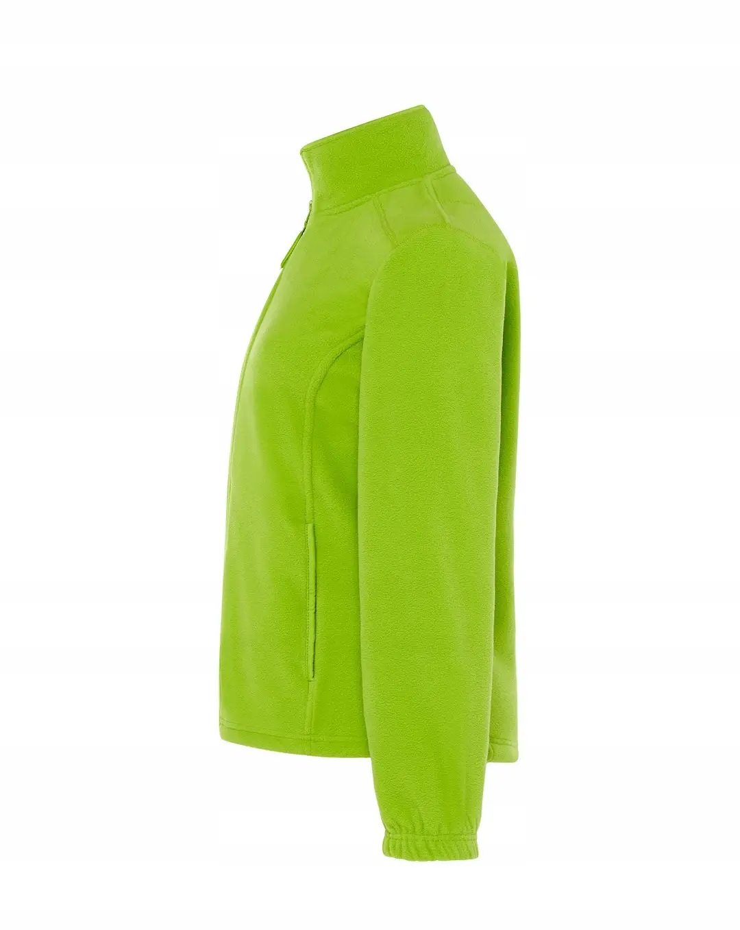 Bluza z polaru rozpinana - limonkowa zielony M - zdjęcie 3