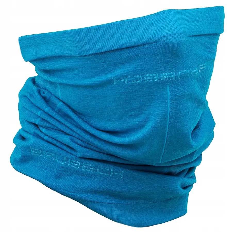 Komin termoaktywny zimowy unisex BRUBECK merino wool L/XL błękitny - produkt Fundacji Fun and Drive Dzieciom