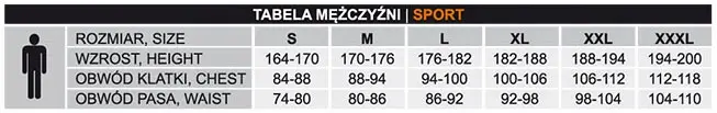Legginsy męskie termoaktywne DRY BRUBECK bezszwowe czarny/grafit - zdjęcie 10