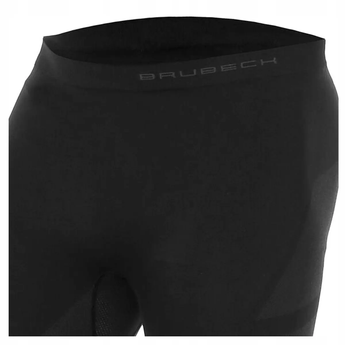 Legginsy męskie termoaktywne DRY BRUBECK bezszwowe czarny/grafit - zdjęcie 2