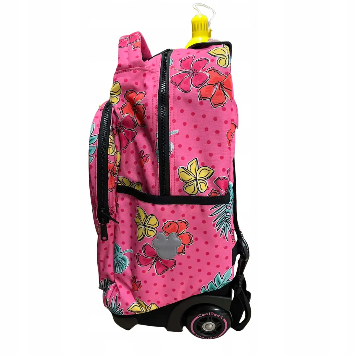 Plecak szkolny CoolPack różowy z Myszką Mini na kółkach + wysuwana rączka - zdjęcie 4