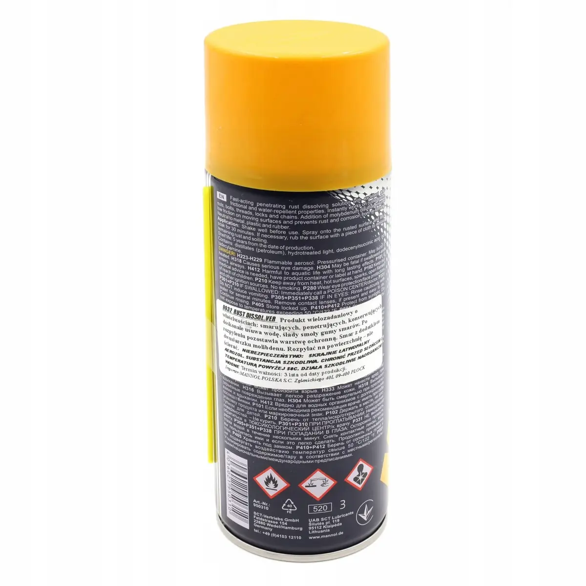 Odrdzewiacz Mannol Rust Disolver 450ml 9932 - zdjęcie 2