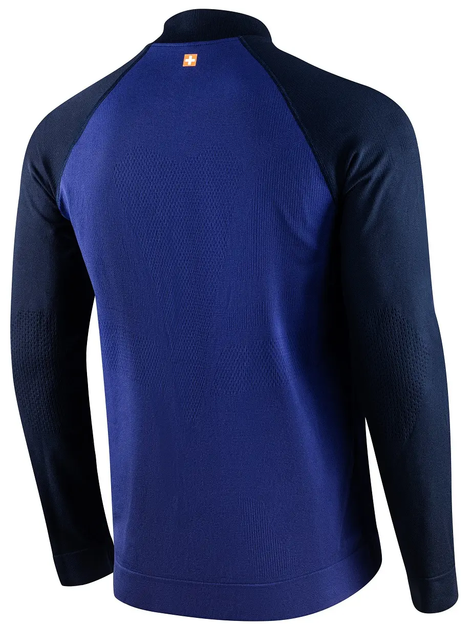 Męska rozpinana bluza BRUBECK ATHLETIC ciemnoniebieska/granatowa XL - zdjęcie 2