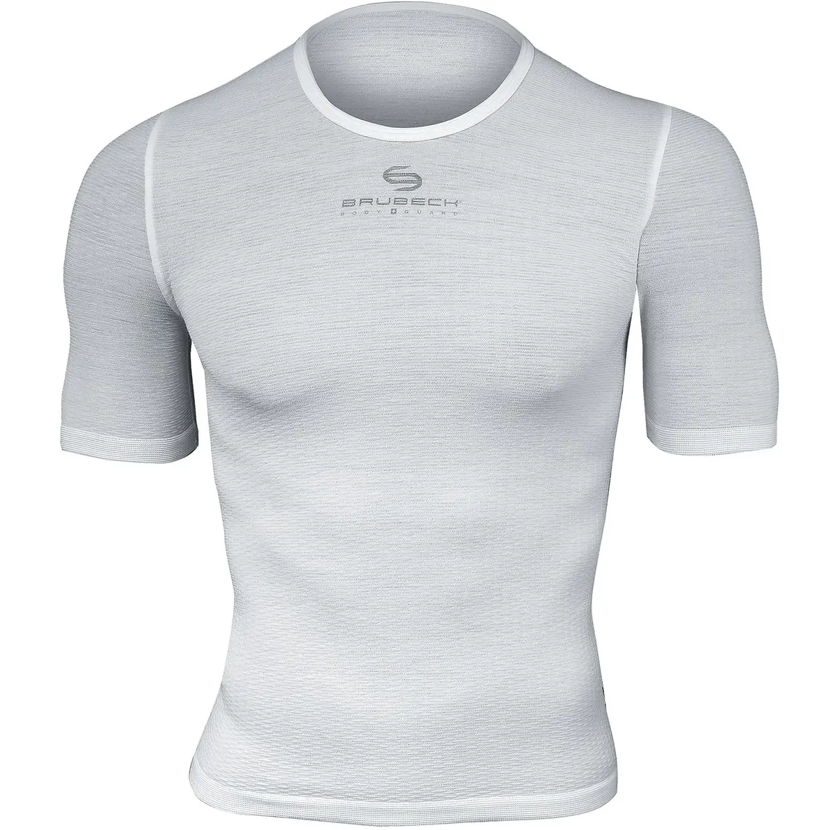 Sportowa koszulka z krótkim rękawem unisex Base Layer BRUBECK biały r. XXL - zdjęcie 2