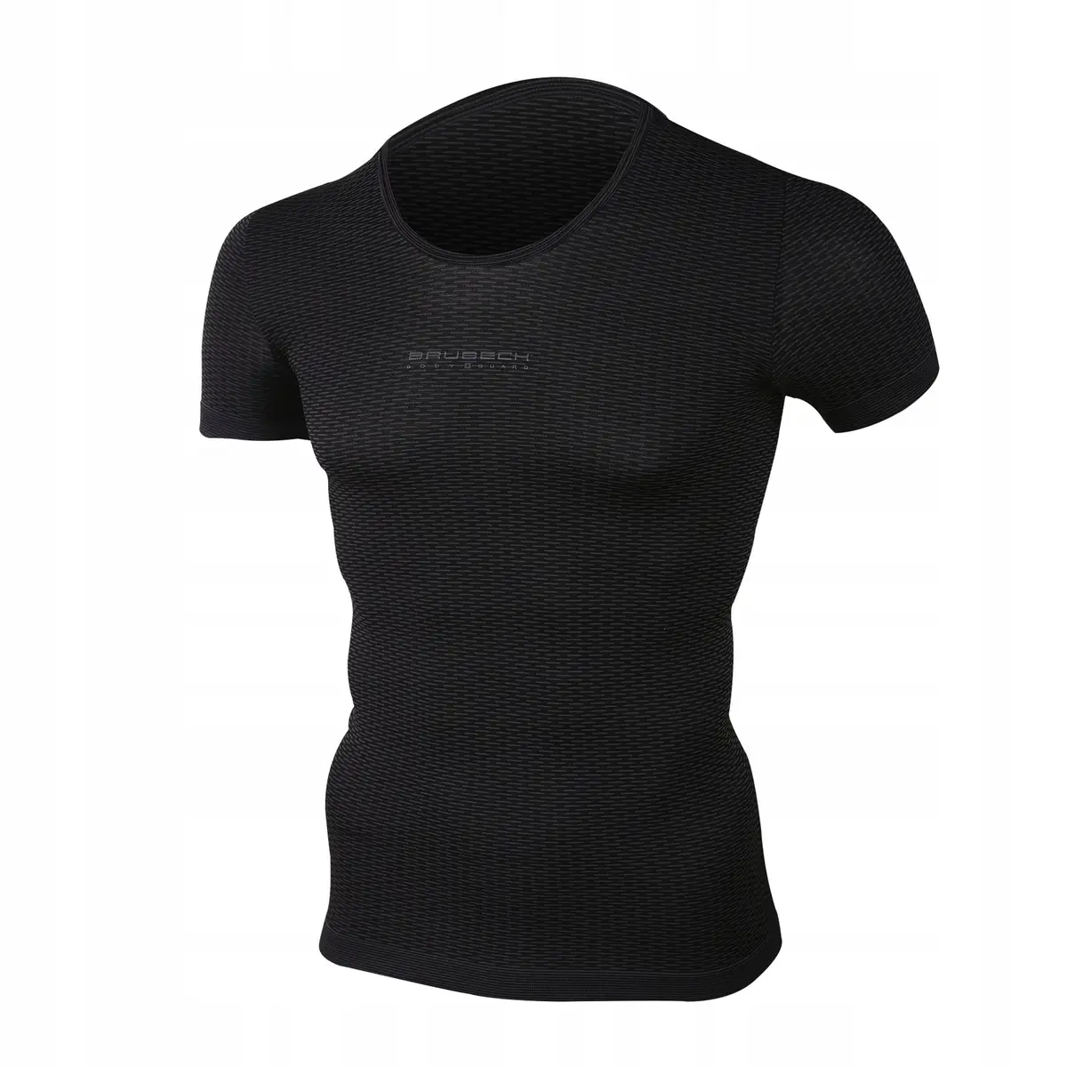 Sportowa koszulka z krótkim rękawem unisex Base Layer BRUBECK grafit r. L - produkt Fundacji Fun and Drive Dzieciom