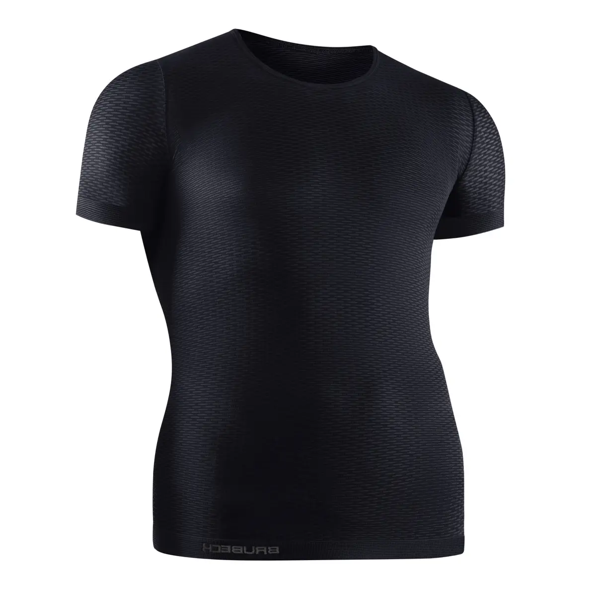 Sportowa koszulka z krótkim rękawem unisex Base Layer BRUBECK grafit - zdjęcie 2
