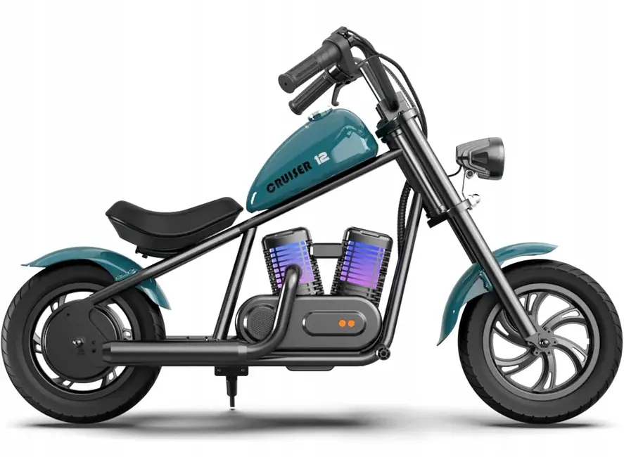 Motocykl elektryczny na akumulator Hyper Gogo Cruiser 12 Plus niebieski - produkt Fundacji Fun and Drive Dzieciom