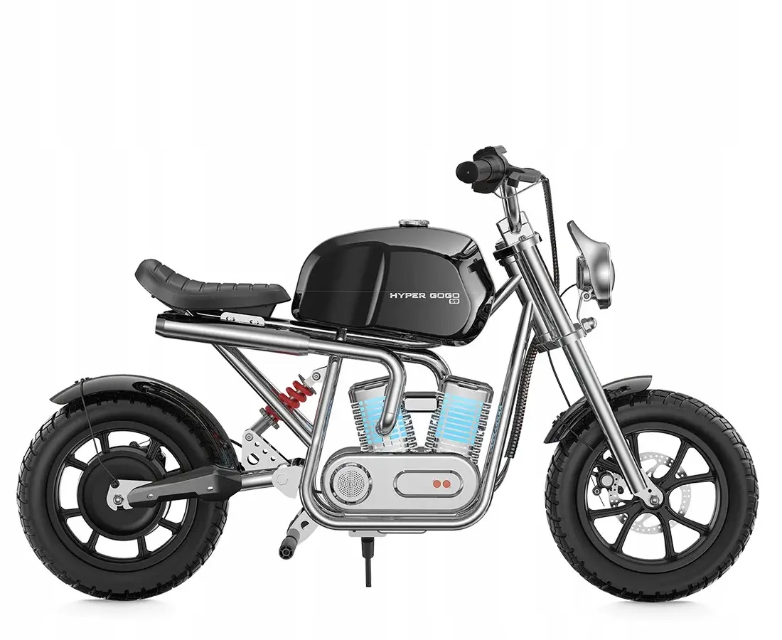 Motocykl elektryczny dla nastolatków Hyper Gogo S9 czarny 36V 500W - produkt Fundacji Fun and Drive Dzieciom