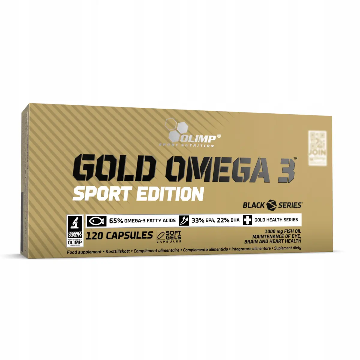 Gold Omega 3 Sport Edition OLIMP 120 kapsułek serce mózg - zdjęcie 2
