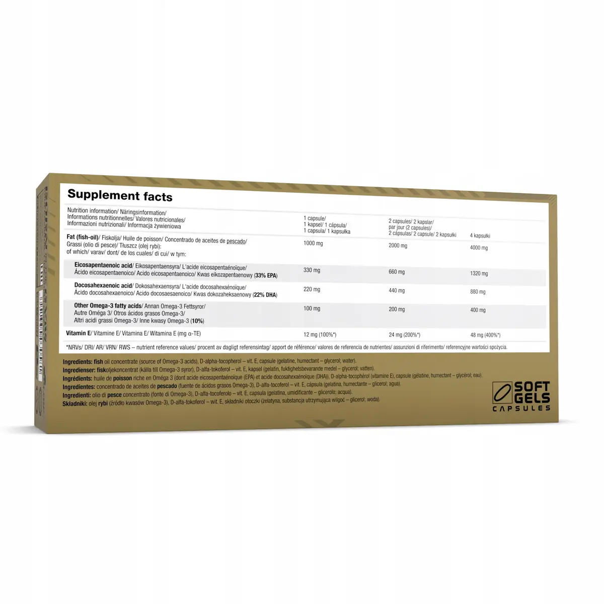 Gold Omega 3 Sport Edition OLIMP 120 kapsułek serce mózg - zdjęcie 4