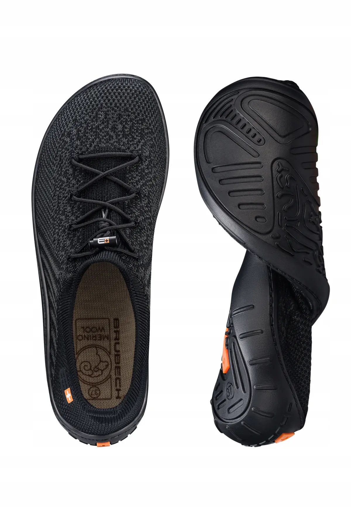 Męskie buty sportowe BAREFOOT MERINO BRUBECK czarne rozmiar 40 - zdjęcie 13