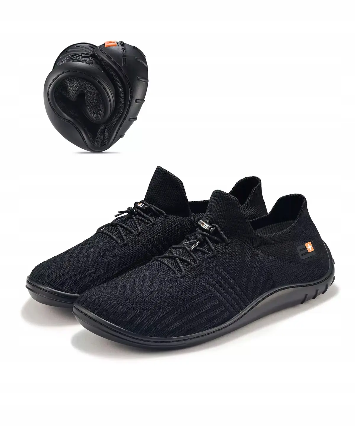 Męskie buty sportowe BAREFOOT MERINO BRUBECK czarne rozmiar 40 - zdjęcie 2