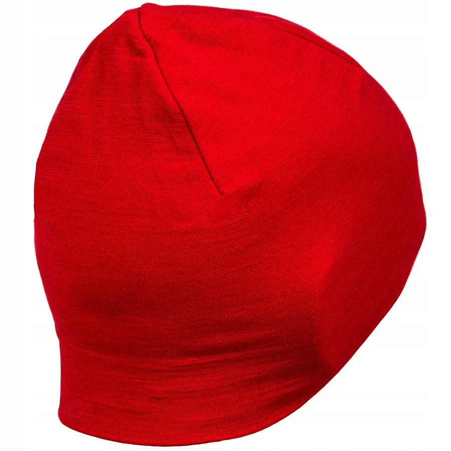 Czapka wełniana dwuwarstwowa unisex EXTREME WOOL BRUBECK burgundowy S/M - zdjęcie 2