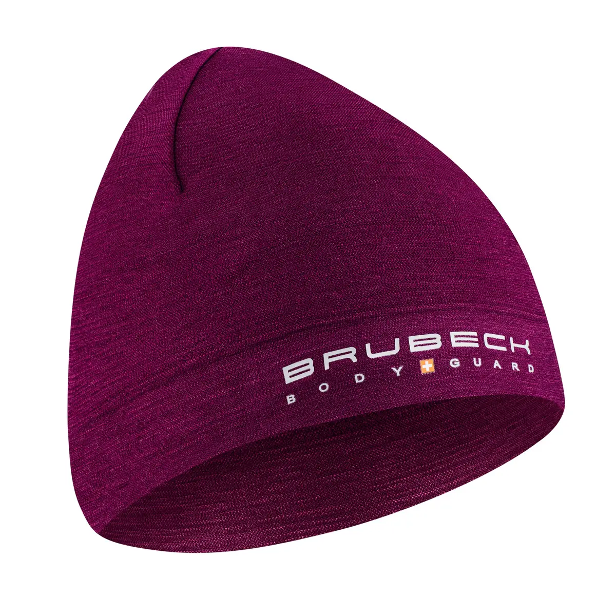 Czapka wełniana dwuwarstwowa unisex EXTREME WOOL BRUBECK śliwkowy S/M - zdjęcie 2