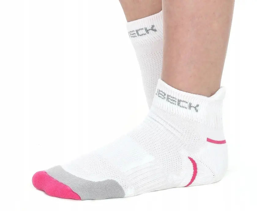 Skarpety damskie bawełniane bezszwowe Running Light BRUBECK białe S/36-38 - zdjęcie 4