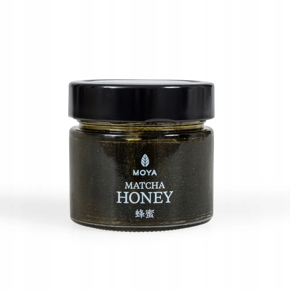 Miód wielokwiatowy z matchą organiczny miód Moya Matcha 200g - produkt Fundacji Fun and Drive Dzieciom