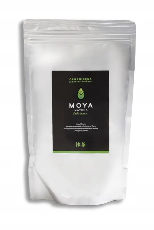 MOYA MATCHA Codzienna Organiczna japońska herbata BIO MATCHA 250 g - produkt Fundacji Fun and Drive Dzieciom