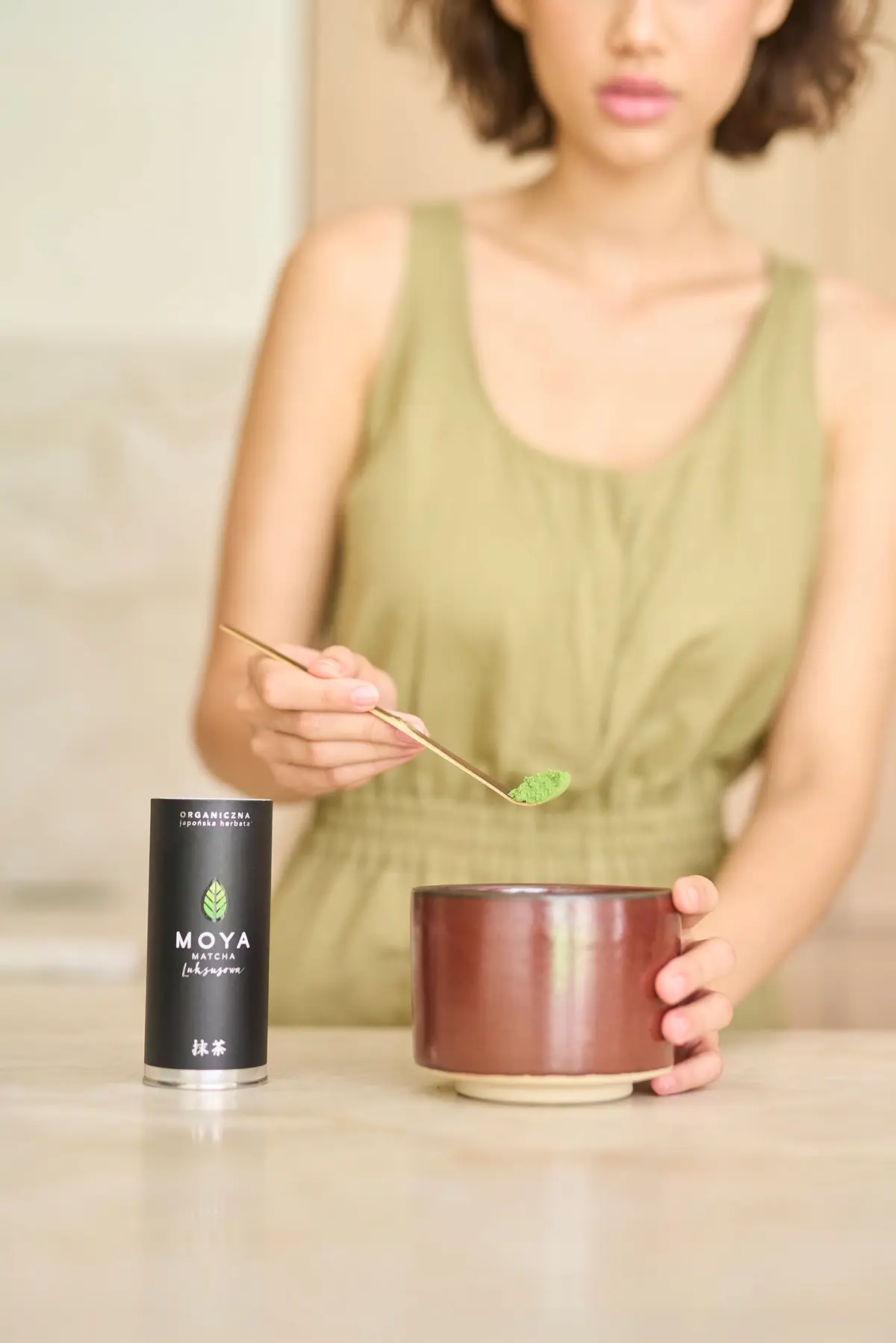 Moya Matcha Luksusowa ceremonialna japońska zielona herbata BIO 100g - zdjęcie 5