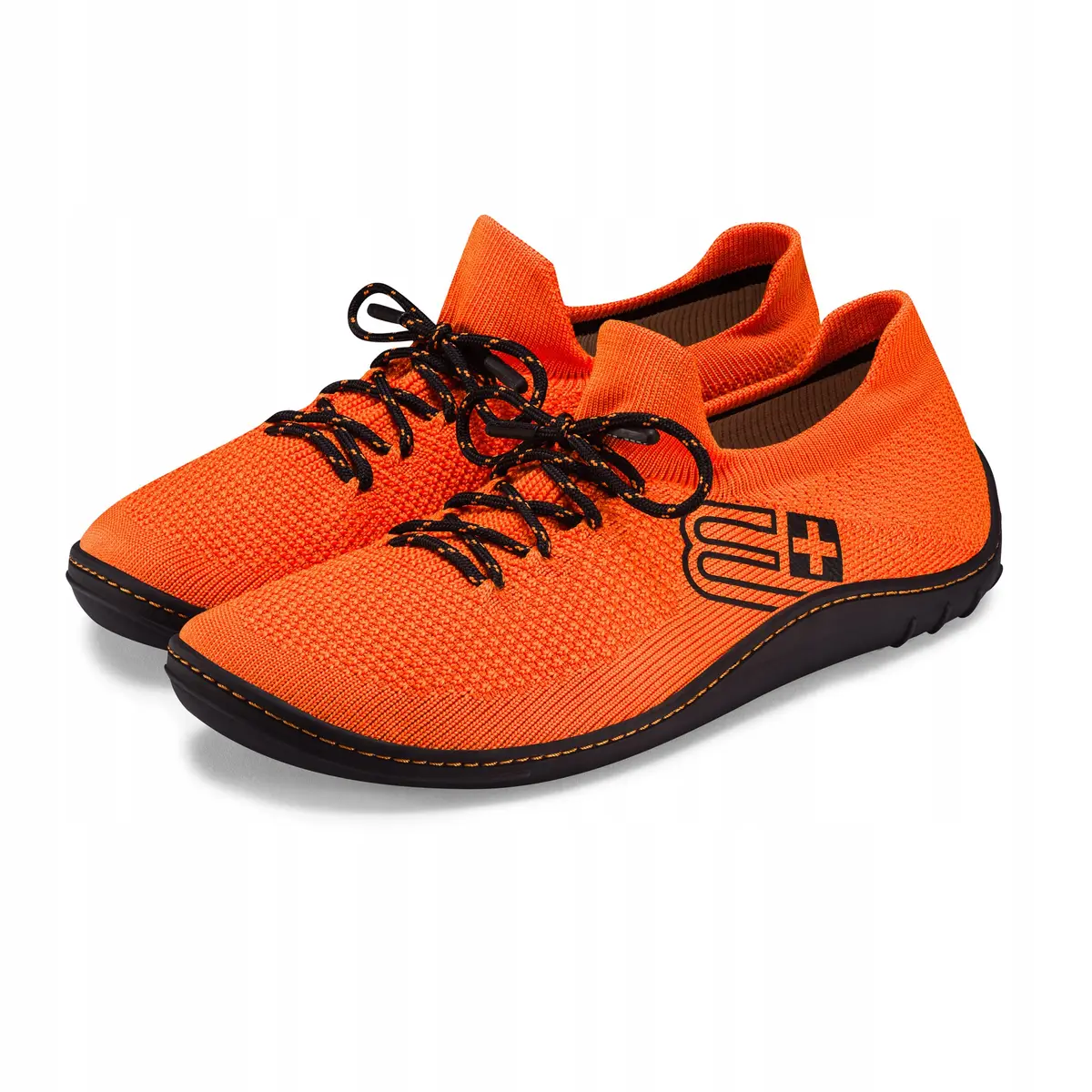 Męskie buty sportowe BAREFOOT MERINO BRUBECK pomarańczowo/czarny - produkt Fundacji Fun and Drive Dzieciom