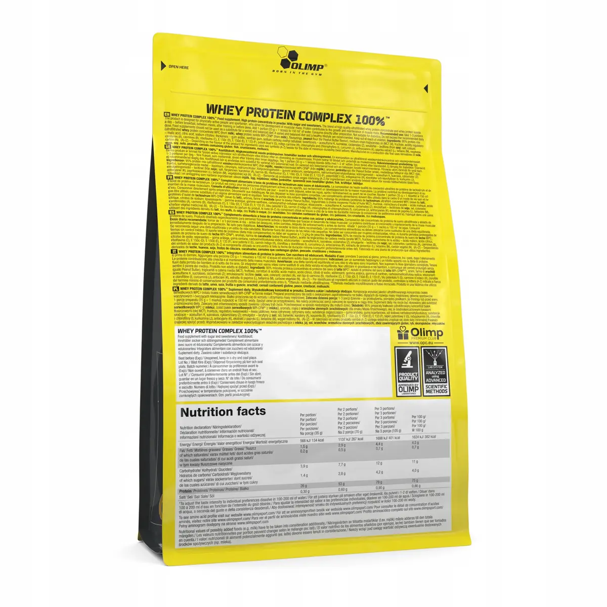 BIAŁKO WHEY wpc Olimp 100% protein 600g smak - biała czekolada z maliną - zdjęcie 4