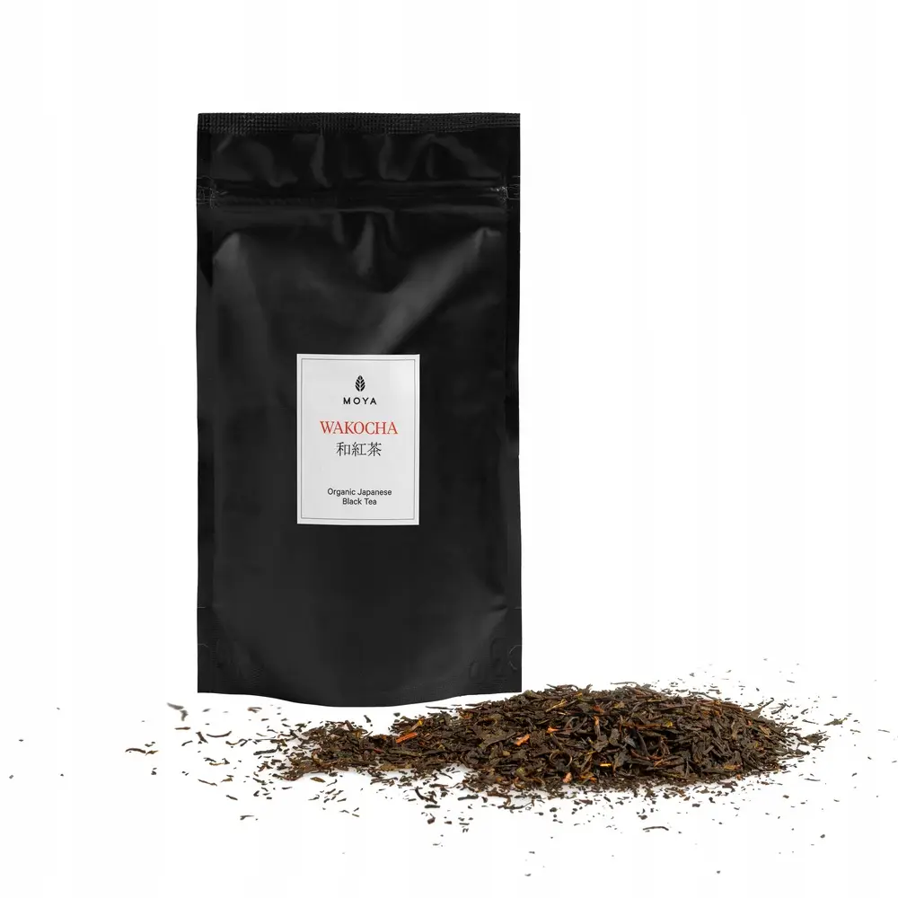 Moya Wakocha organiczna japońska czarna herbata liściasta 100g - produkt Fundacji Fun and Drive Dzieciom