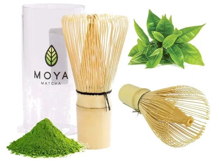 MOYA MATCHA Chasen miotełka z jasnego bambusa do matchy - zdjęcie 4