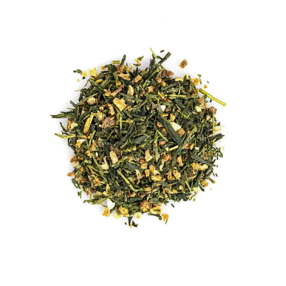 MOYA YUZU Tea organiczna japońska zielona herbata liściasta 60g - zdjęcie 3